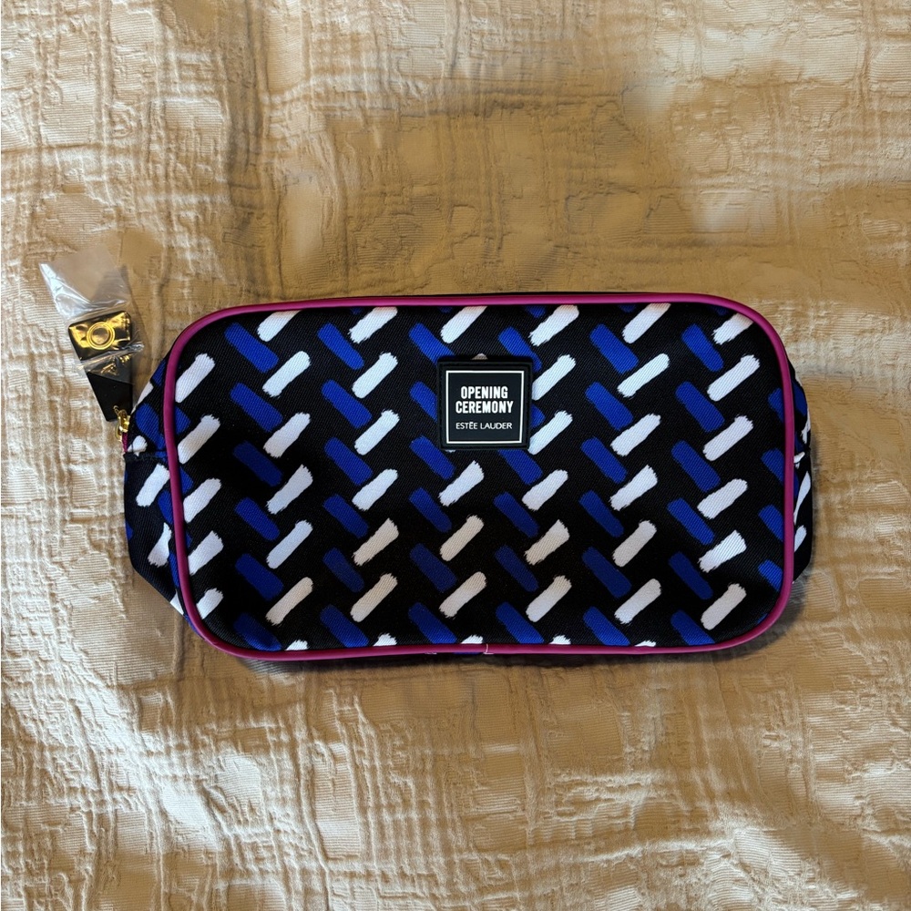 Estée Lauder Opening Ceremony Blue, Purple and Black Makeup Bag